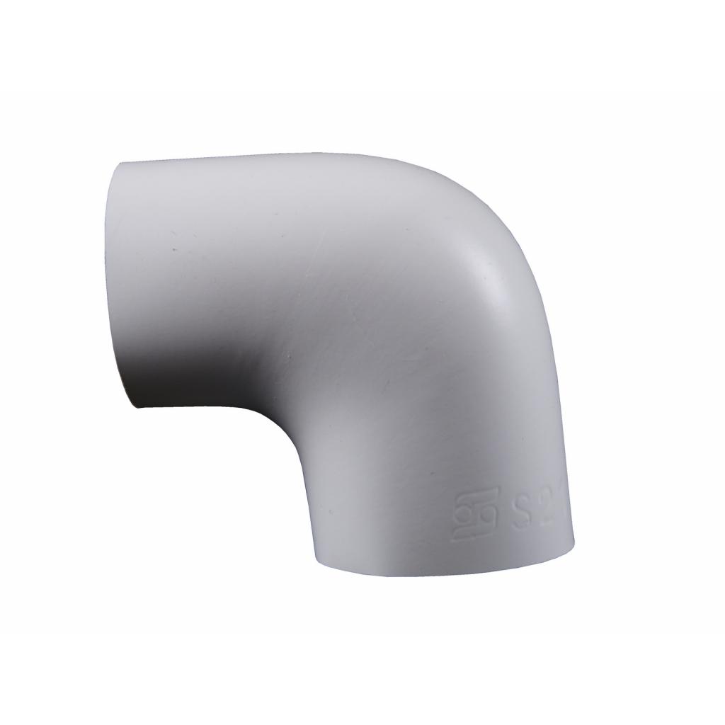 Sebald PVC-Bogen 90 ° 42x50 mm WEISS matt